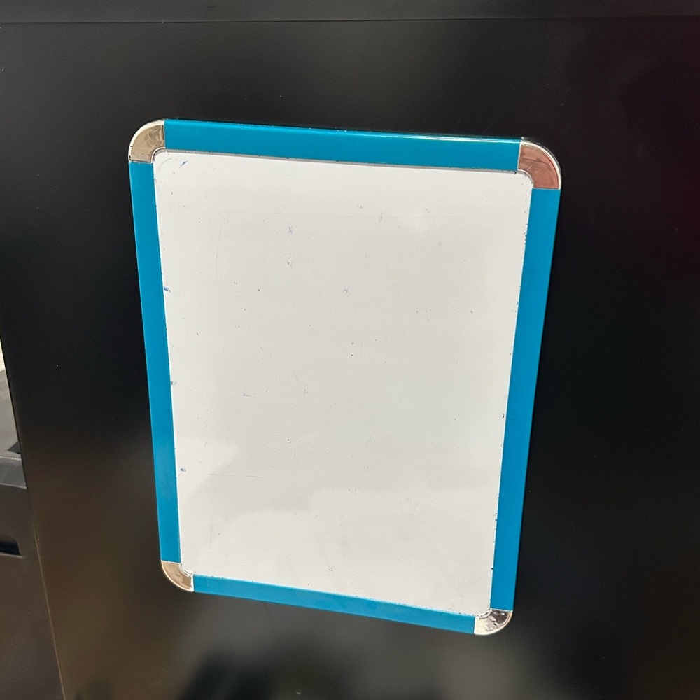Magnetic Whiteboard with Blue Border